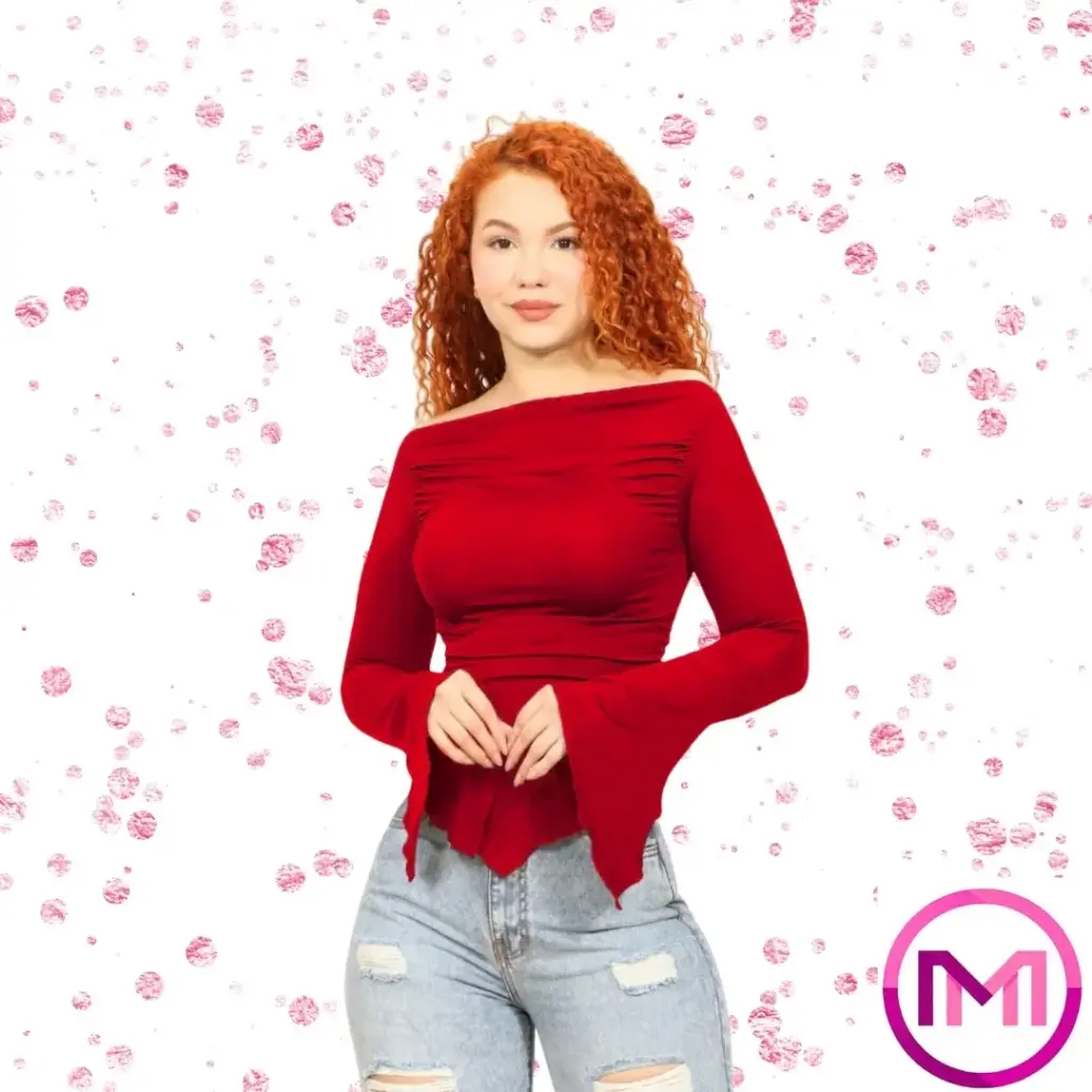 Blusa manga larga